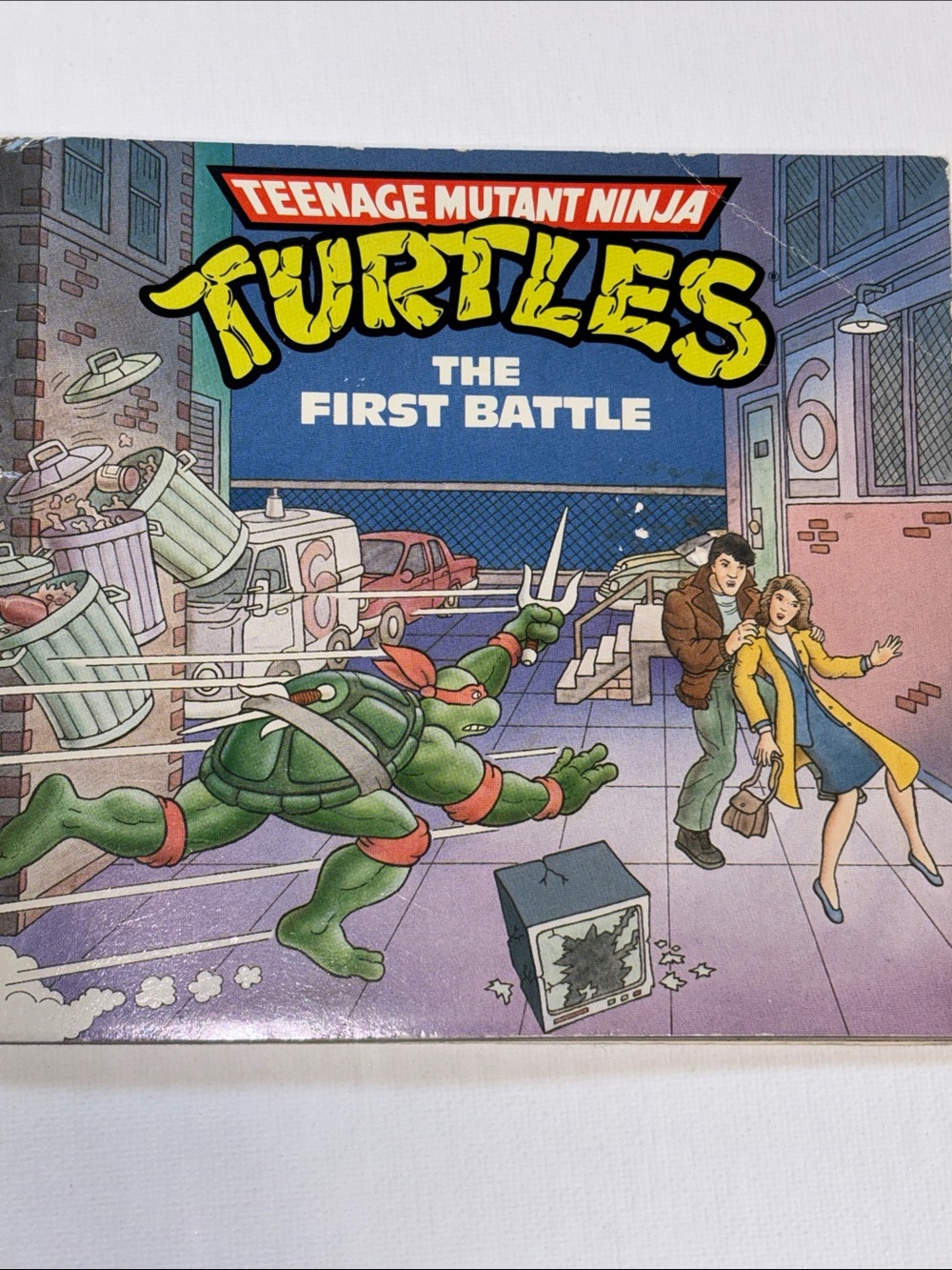 Teenage Mutant Ninja Turtles:The First Battle-pbk-1st print 1990 TMNT BOOK SOFT